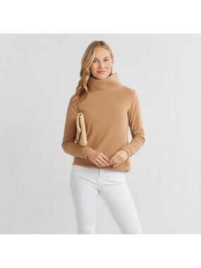 Dudley Stephens Park Slope Fleece Sweater Camel XS
